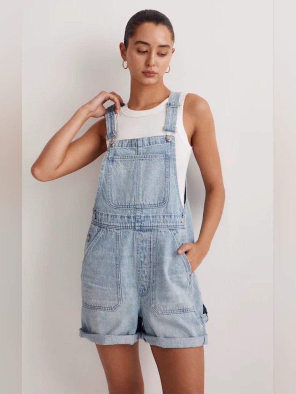 Madewell Adirondack Short Overalls Size Small